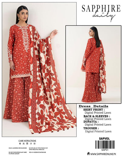 Sapphire Digital Lawn 3-Piece Collection*