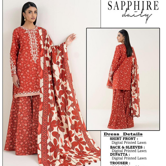 Sapphire Digital Lawn 3-Piece Collection*