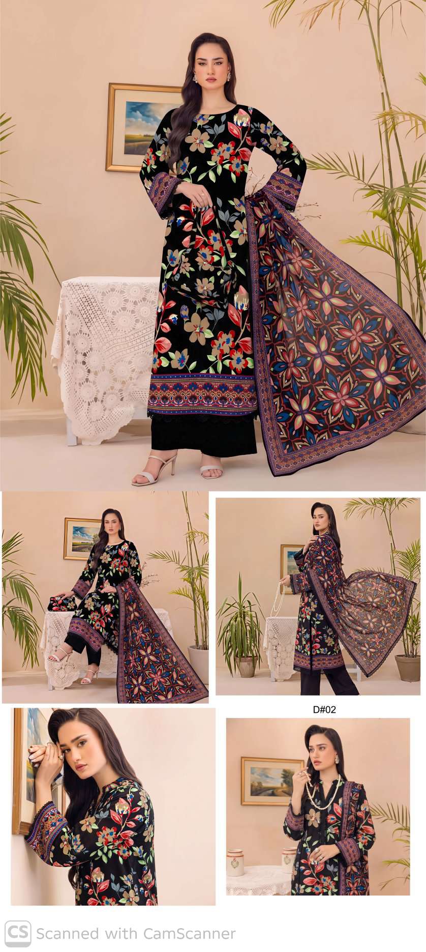 ORANG – NISA- Digital Printed Lawn Shirt & Dupatta