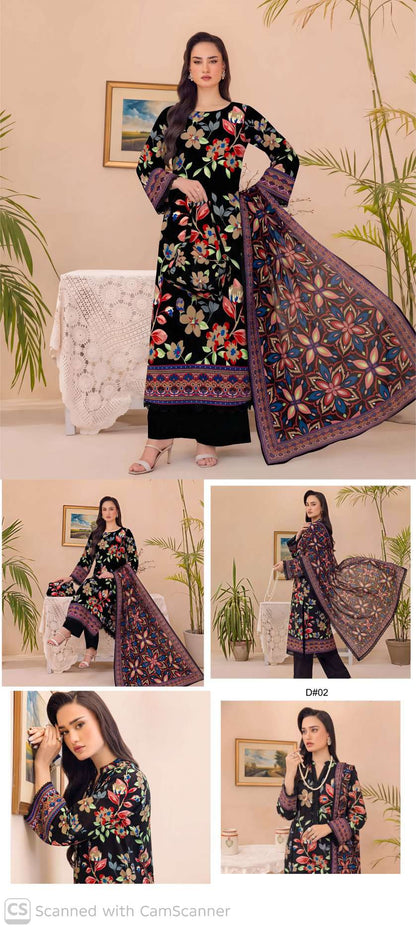 ORANG – NISA- Digital Printed Lawn Shirt & Dupatta