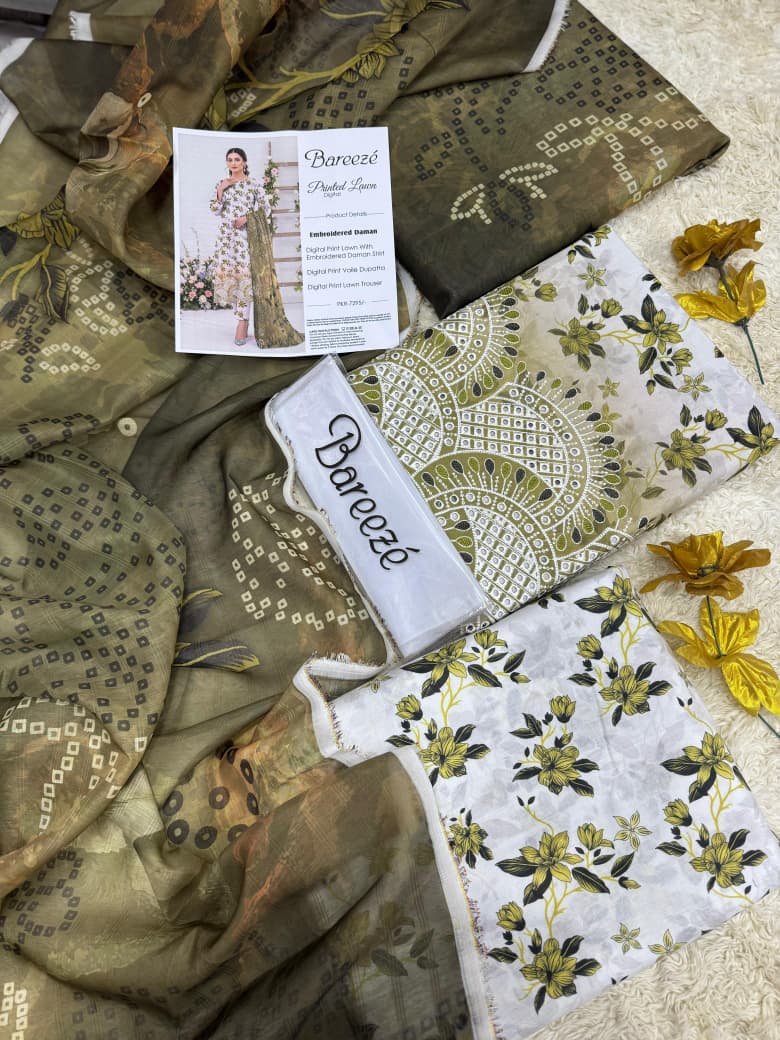 *Bareezé*, LAWN 3 PCs CUTWORK COLLECTION 2026*