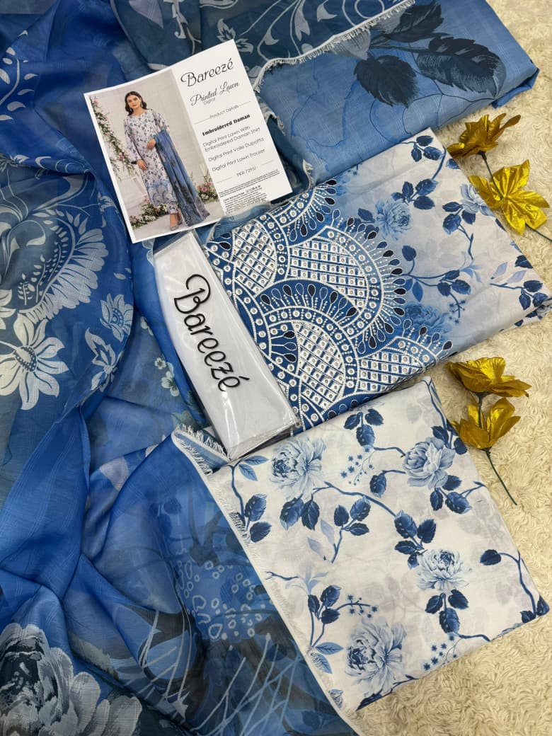 *Bareezé*, LAWN 3 PCs CUTWORK COLLECTION 2026*