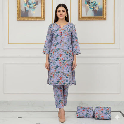 Floral Prints New Arrival,Summer Collection 2026, 2pc,Front Full Digital Printed Shirt*