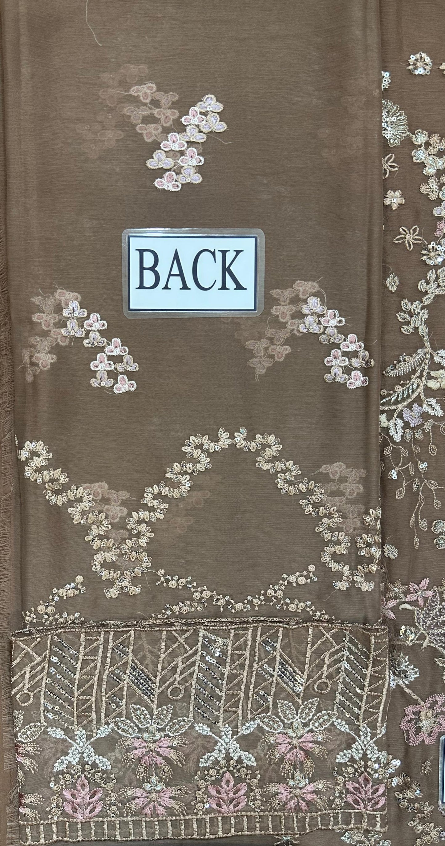 Chiffon embroidered