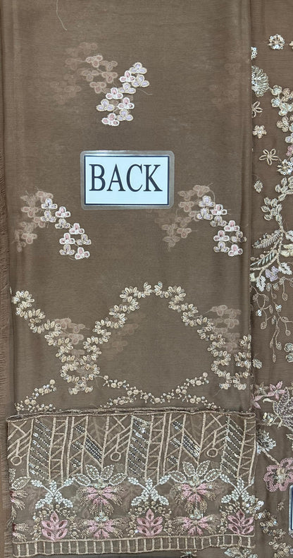 Chiffon embroidered