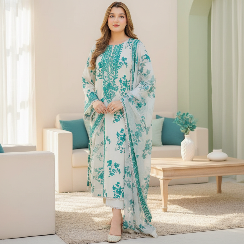 Aneela’s Collection, Fabric Lawn & Chiffon☆