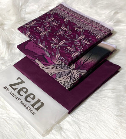 Zeen LAWN 3PC ⁠PRINTED LAWN* SHIRT & DUPATA, 50 colours and designs