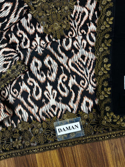 WHITE & Black, Lawn & Chiffon