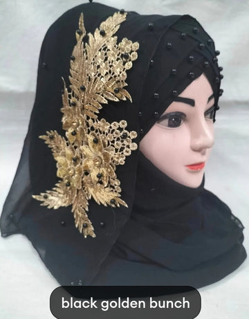 Ladies fancy hijab, Turkish model, elegant for formal occasion