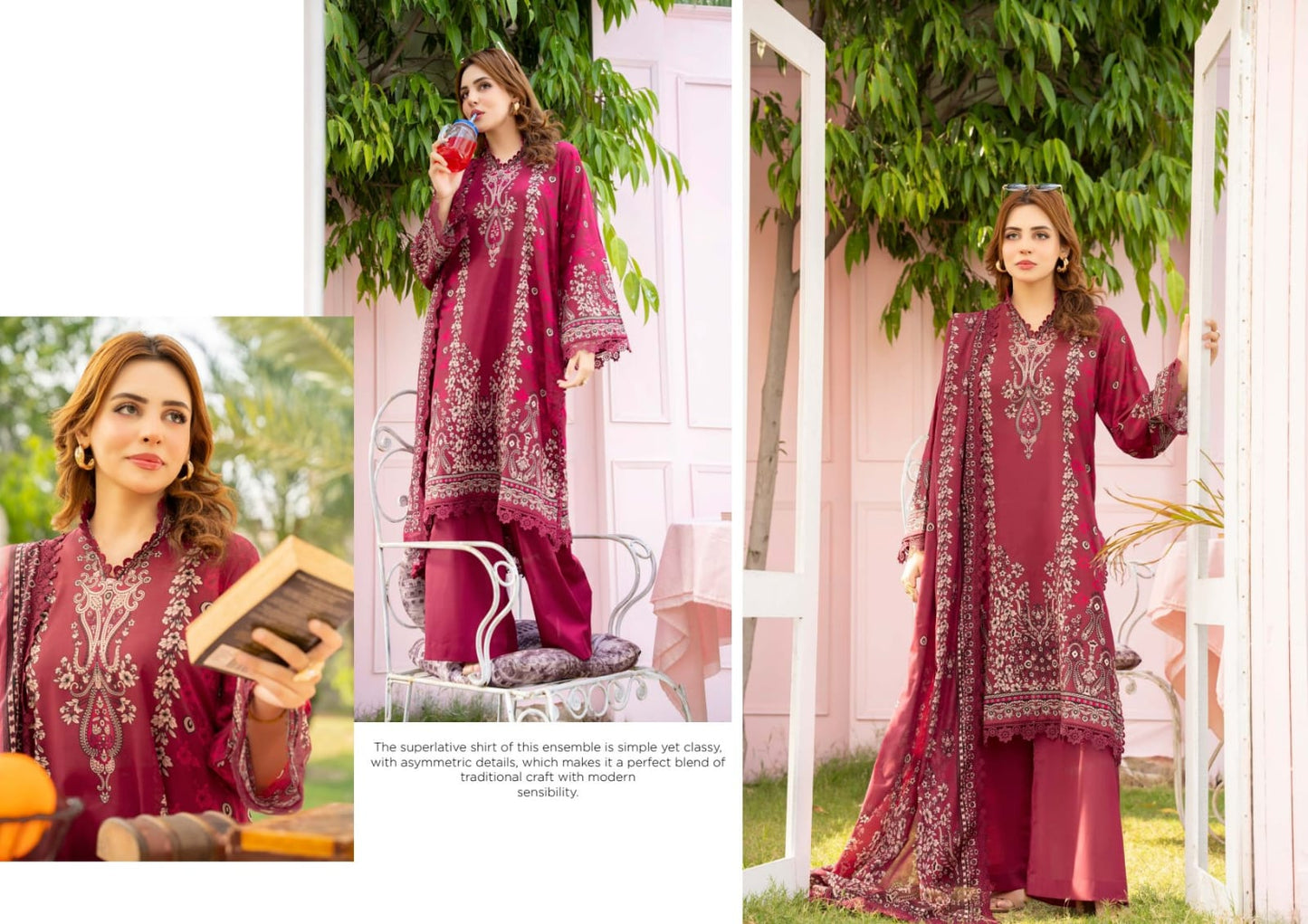RAABI-Printed Luxury Lawn Shirt 9 colors
