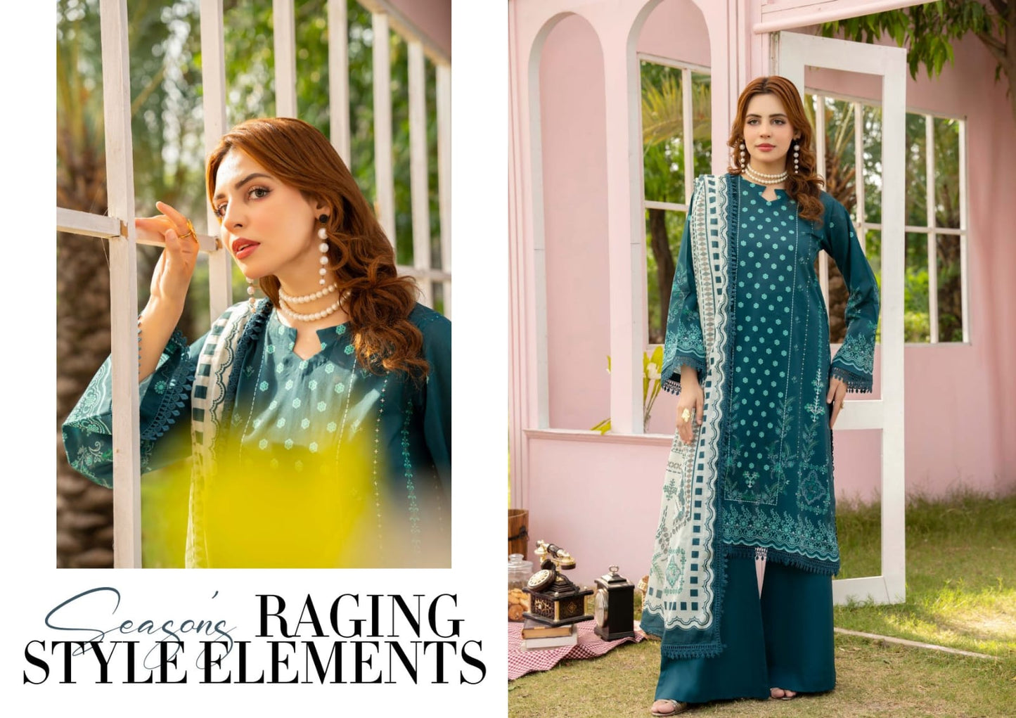 RAABI-Printed Luxury Lawn Shirt 9 colors