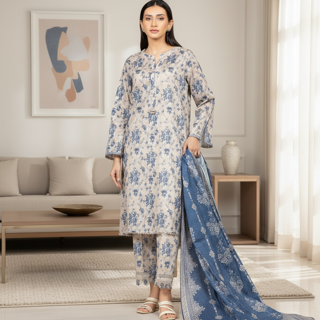 Sapphire Digital Lawn 3-PCS