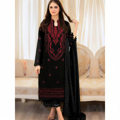 LIBAS, PURE LAWN 3PC EMBROIDERED