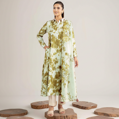 NISHA, by Nishat, Premium Printed Lawn Tana Dora Shirt
