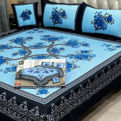 3 D PANEL BEDSHEET CRYSTAL COTTON*