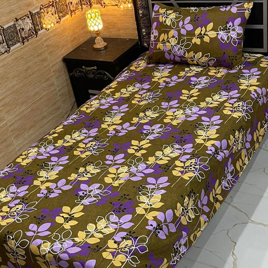Alkaram 4Pc Mix Cotton Single Pair Bedsheets  4 colours
