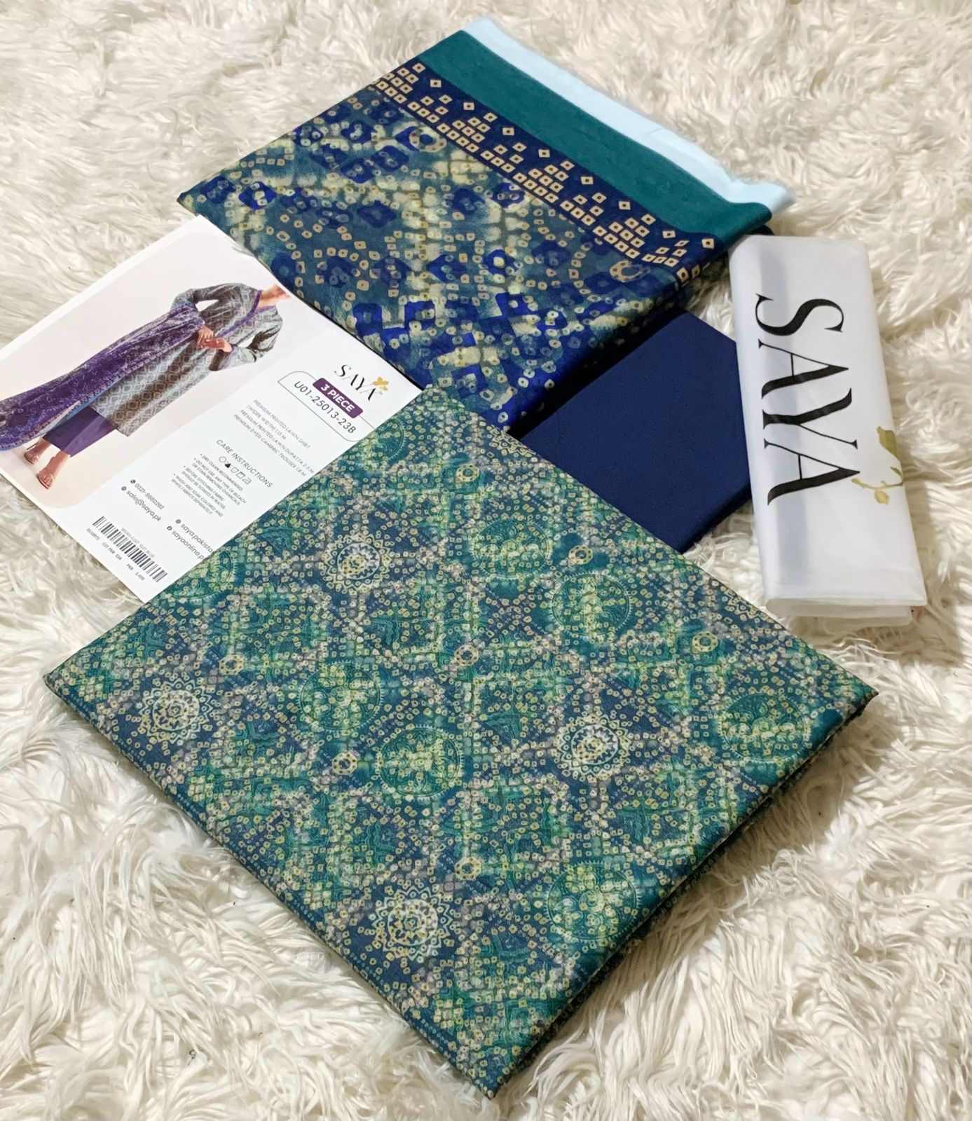 SAYA,LAWN 3PC COLLECTION, 2026