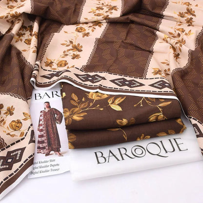 Women's unstitched Khaddar digital print 3PCS