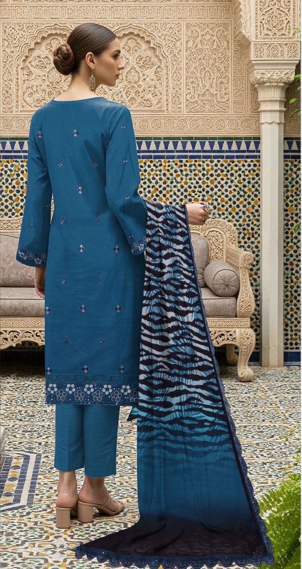 Minha MOST DEMANDING EDITION*03PCS UNSTITCHED SUIT
