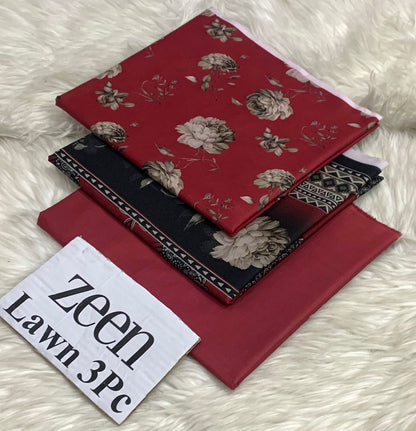 Zeen LAWN 3PC ⁠PRINTED LAWN* SHIRT & DUPATA, 50 colours and designs