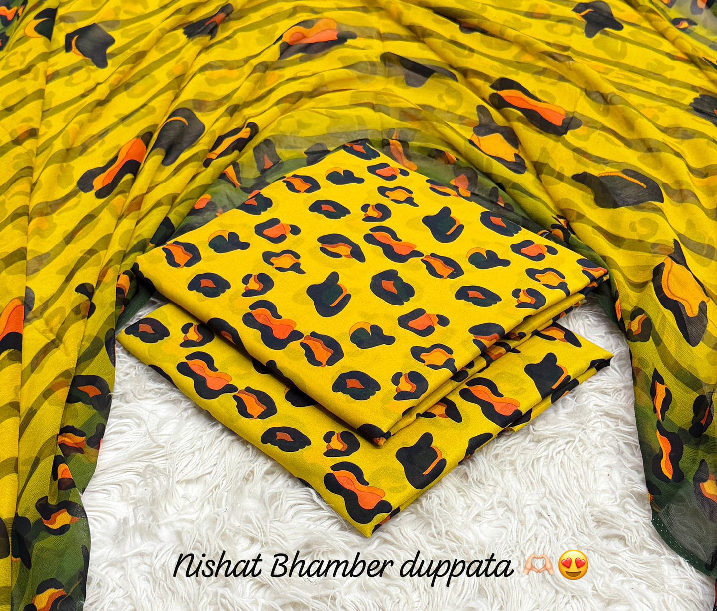 Nishat premium Lawn with bhamber dupatta 12 colors