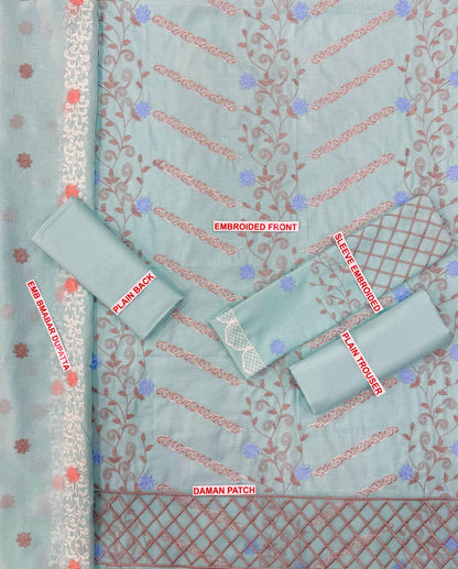 Azure,FABRIC*LAWN 90/70*
3pc