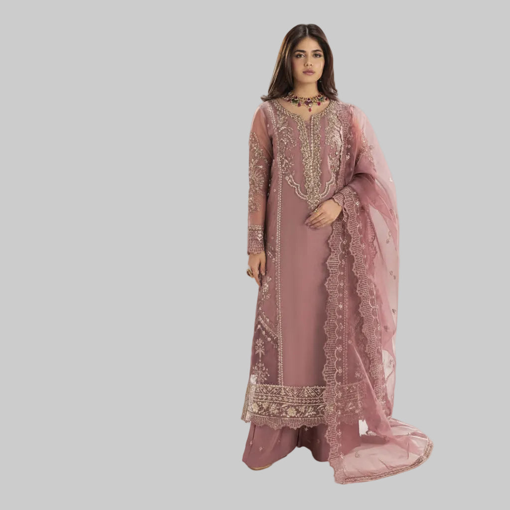 Zara rubab Fine Quality 90/70 Lawn with Chiffon Emb Dopatta