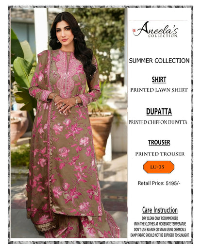 SUMMER COLLECTION 2026,MIX BRANDED DRESS, UNSTITCHED, STUFF: LAWN 90/70,ALLOVER PRINTED