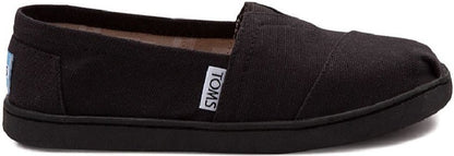 Toms Black canvas shoes