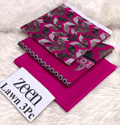Zeen LAWN 3PC ⁠PRINTED LAWN* SHIRT & DUPATA, 50 colours and designs