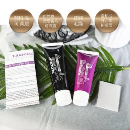 Hair straightener cream
