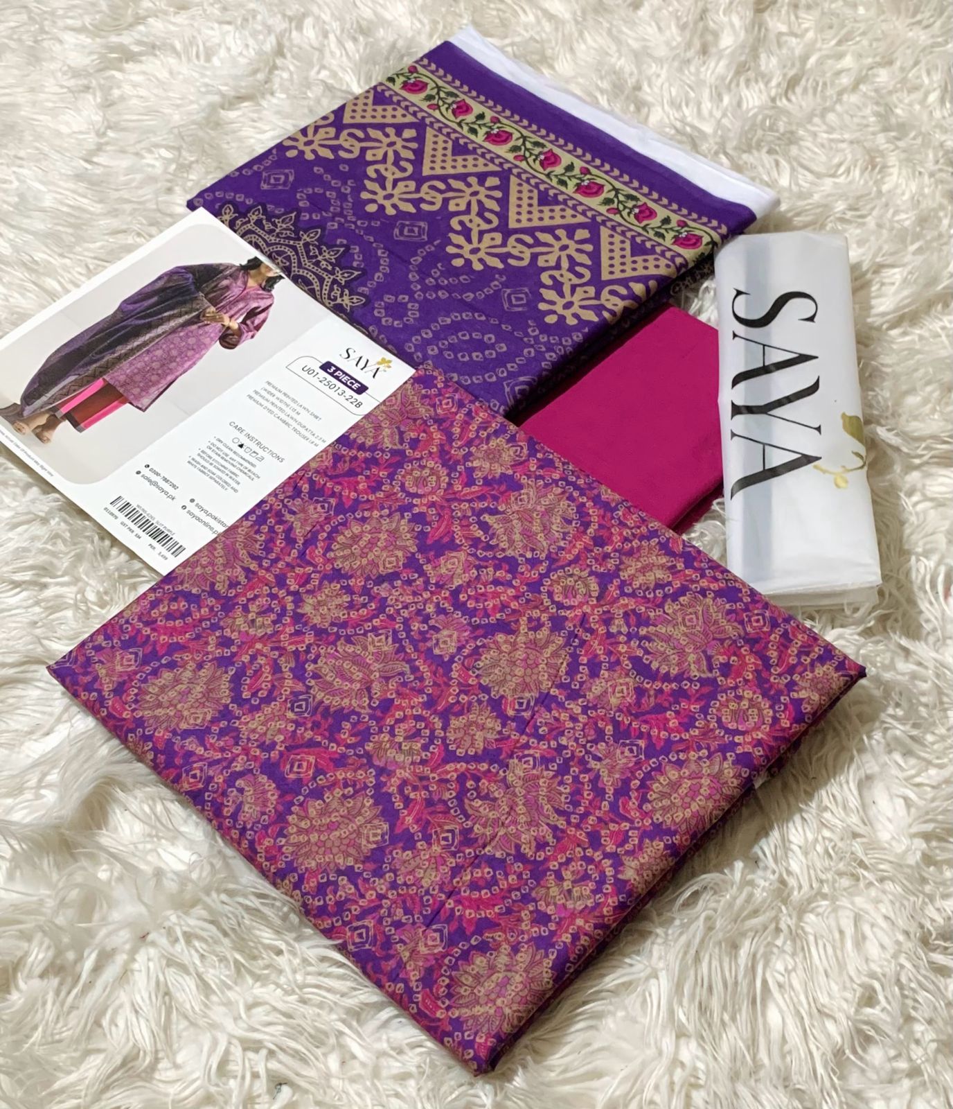 SAYA,LAWN 3PC COLLECTION, 2026