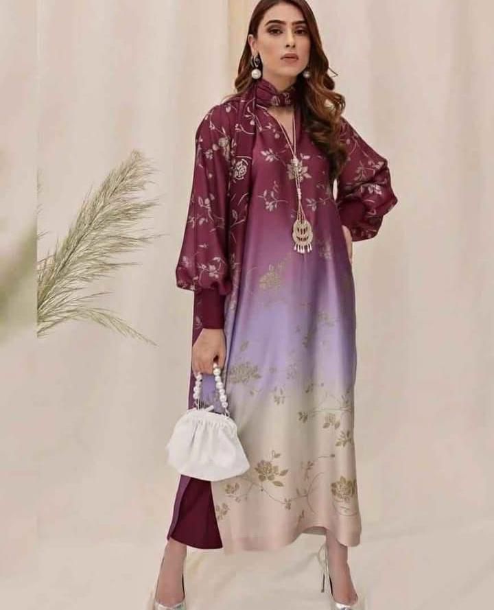 Shamooz Silk,digital printed Dupatta