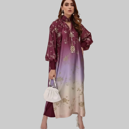 Shamooz Silk,digital printed Dupatta