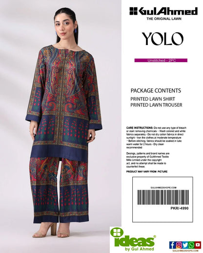 GUL-AHMED YOLO TWO PC CO-ORD SET