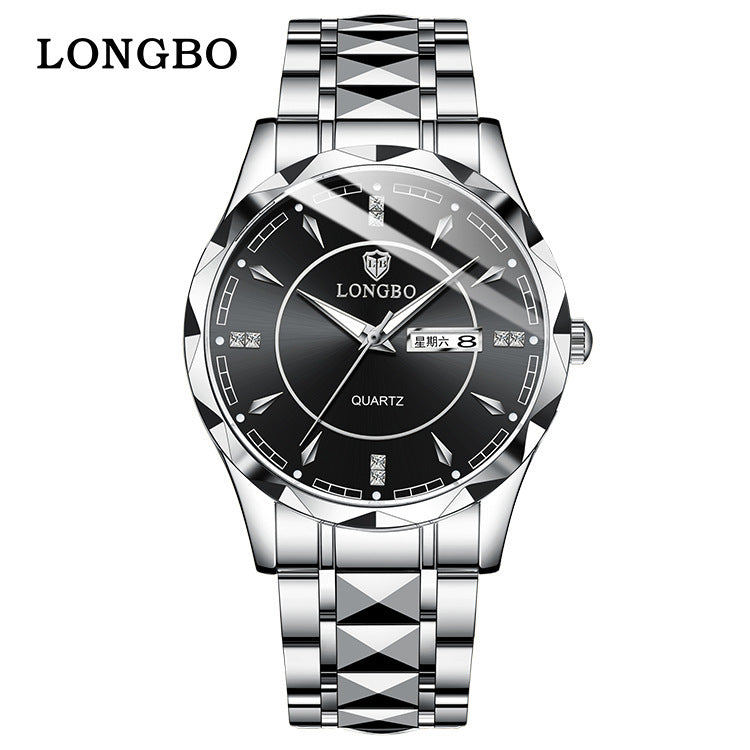 Longbo Brand Men's Quartz Waterproof Watch: Simple Casual Couple Watch.