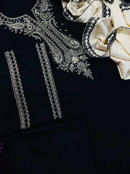 Women's embroidered unstitched dress Batik