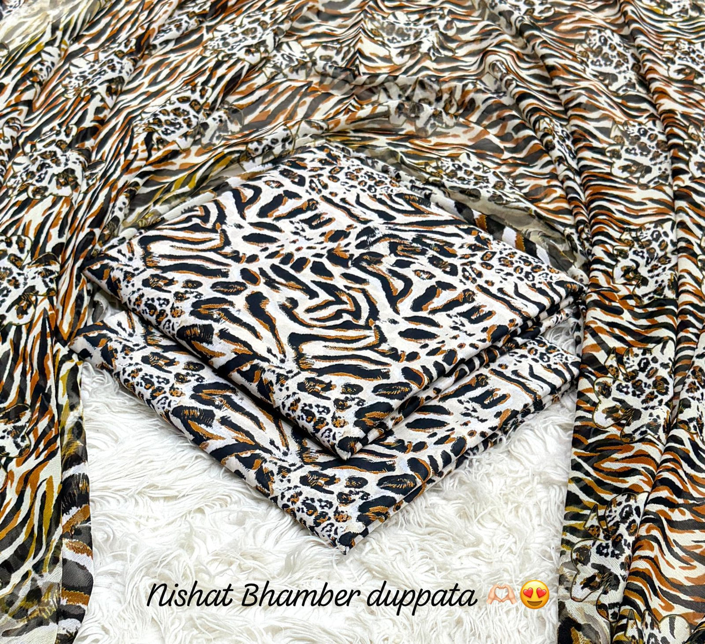 Nishat premium Lawn with bhamber dupatta 12 colors