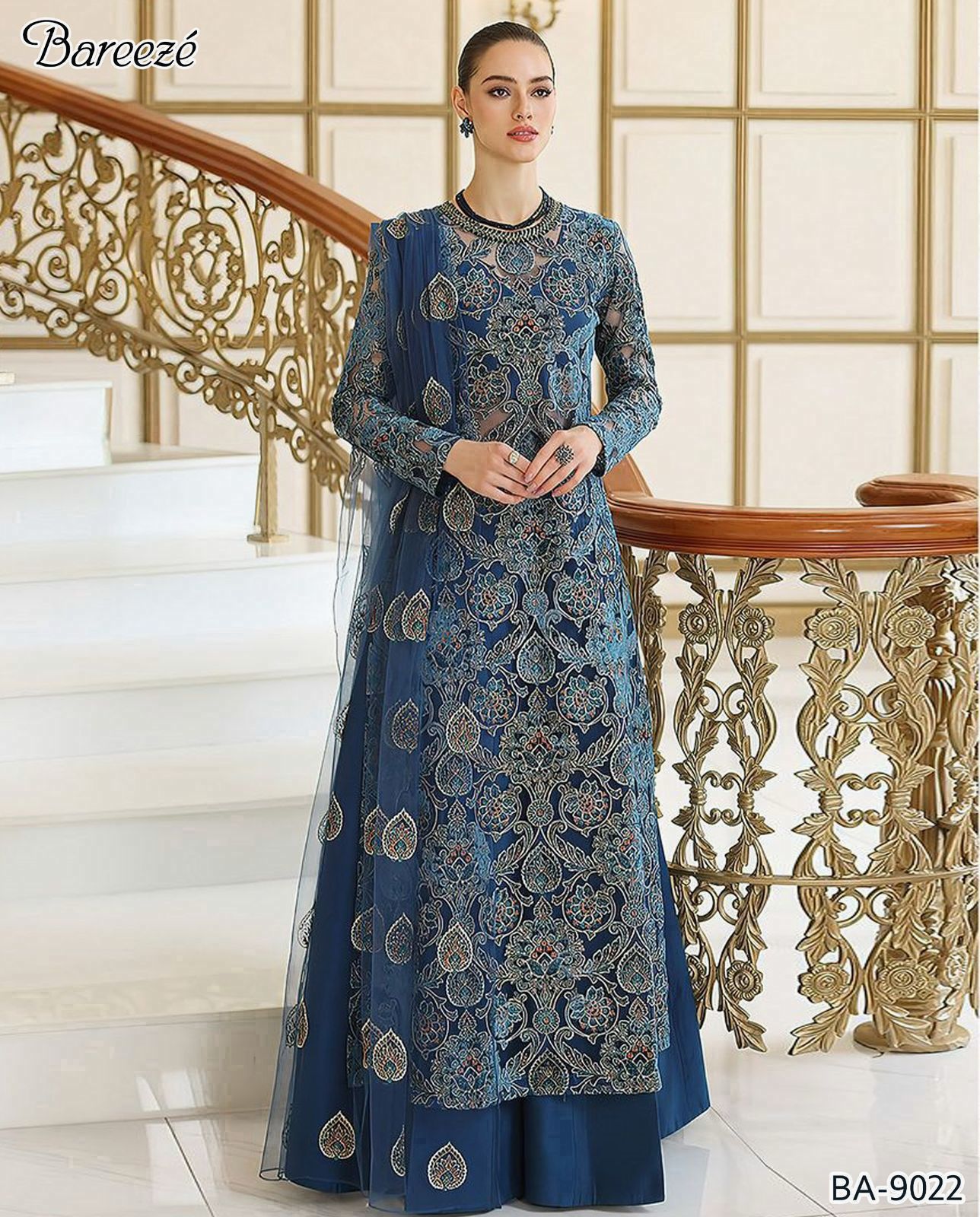 Breezè, Ladies winter collection Embroidered 9 colors