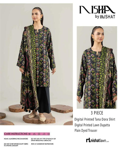 NISHA, by Nishat, Premium Printed Lawn Tana Dora Shirt