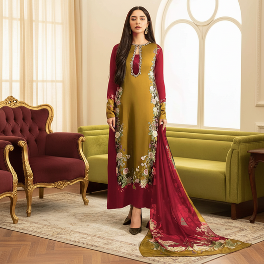 Lulusar, Tie & die digital printed 16 colour and design
