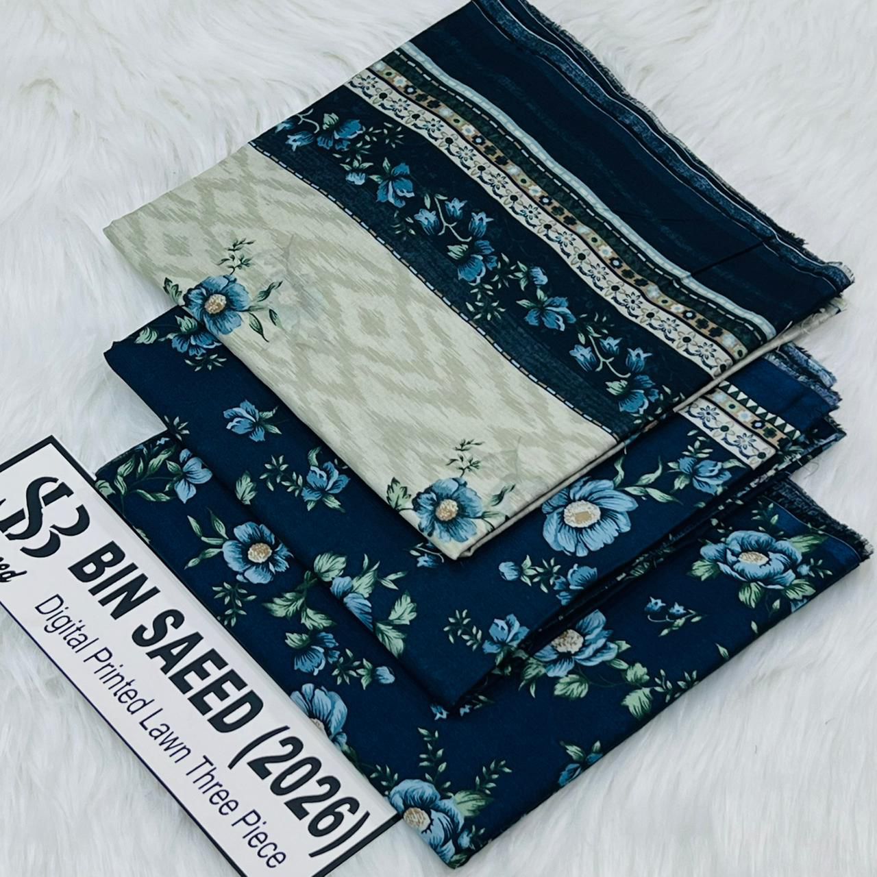Bin Saeed Lawn 12 colors