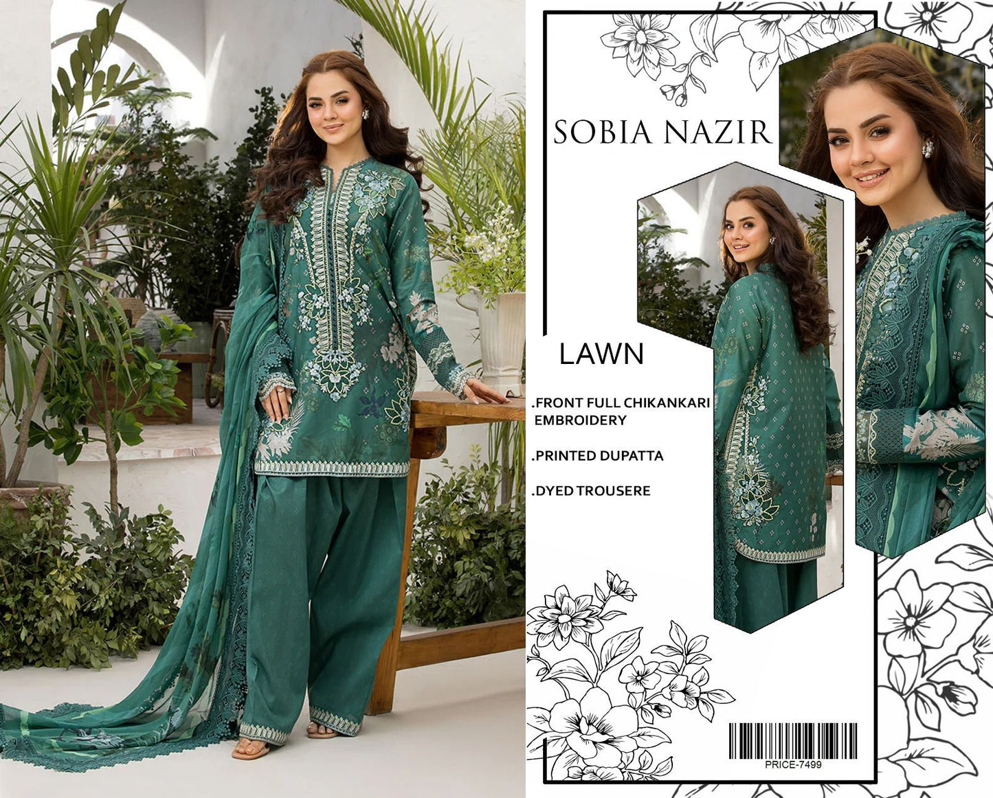 SOBIA NAZIR- Summer Banadora Lawn