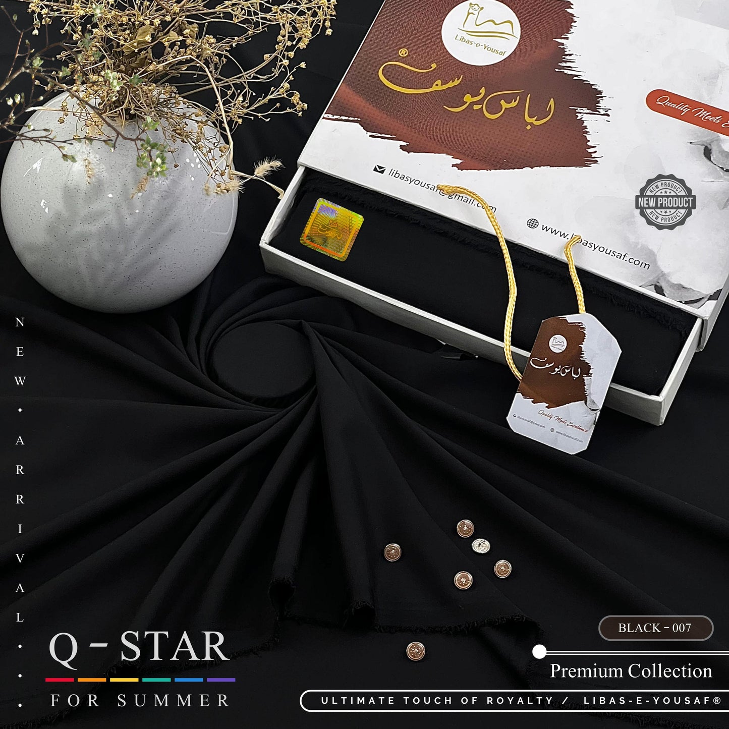 Libas-E-Yousaf, Q-Star, durable softness, & luxurious feel dress