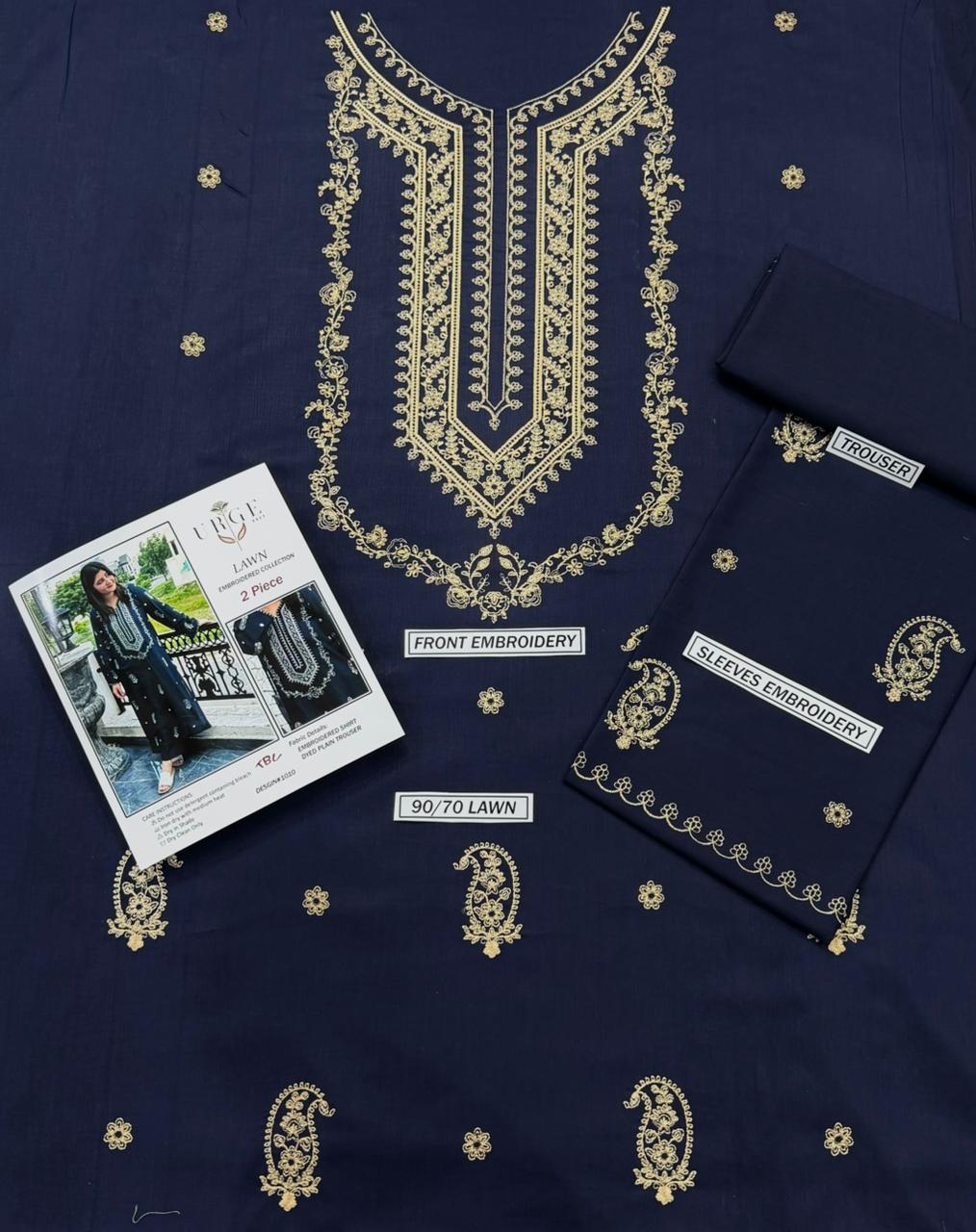 URGE : PURE LAWN 2PC EMBROIDERED