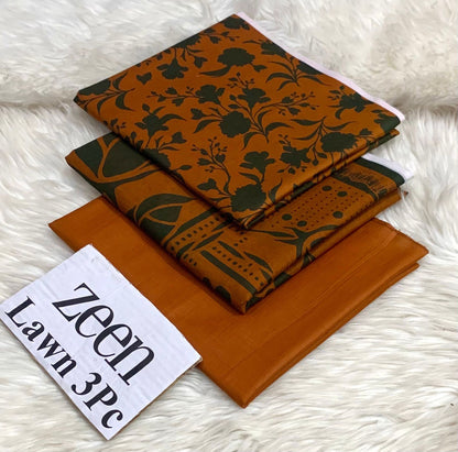 Zeen LAWN 3PC ⁠PRINTED LAWN* SHIRT & DUPATA, 50 colours and designs