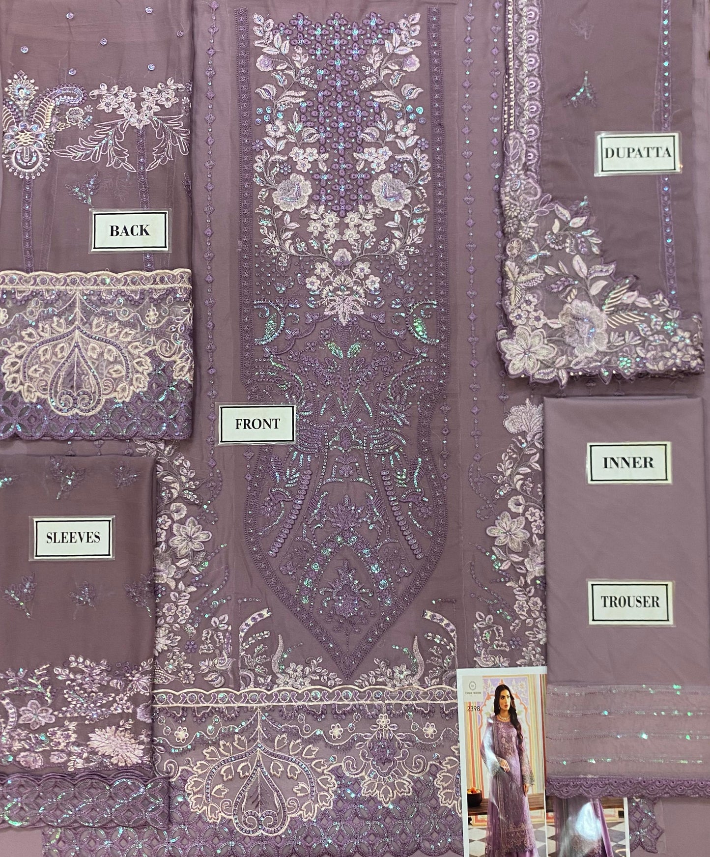 Chiffon Embroidered partywear