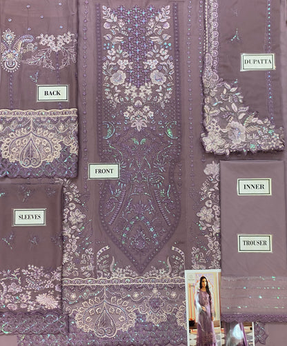 Chiffon Embroidered partywear