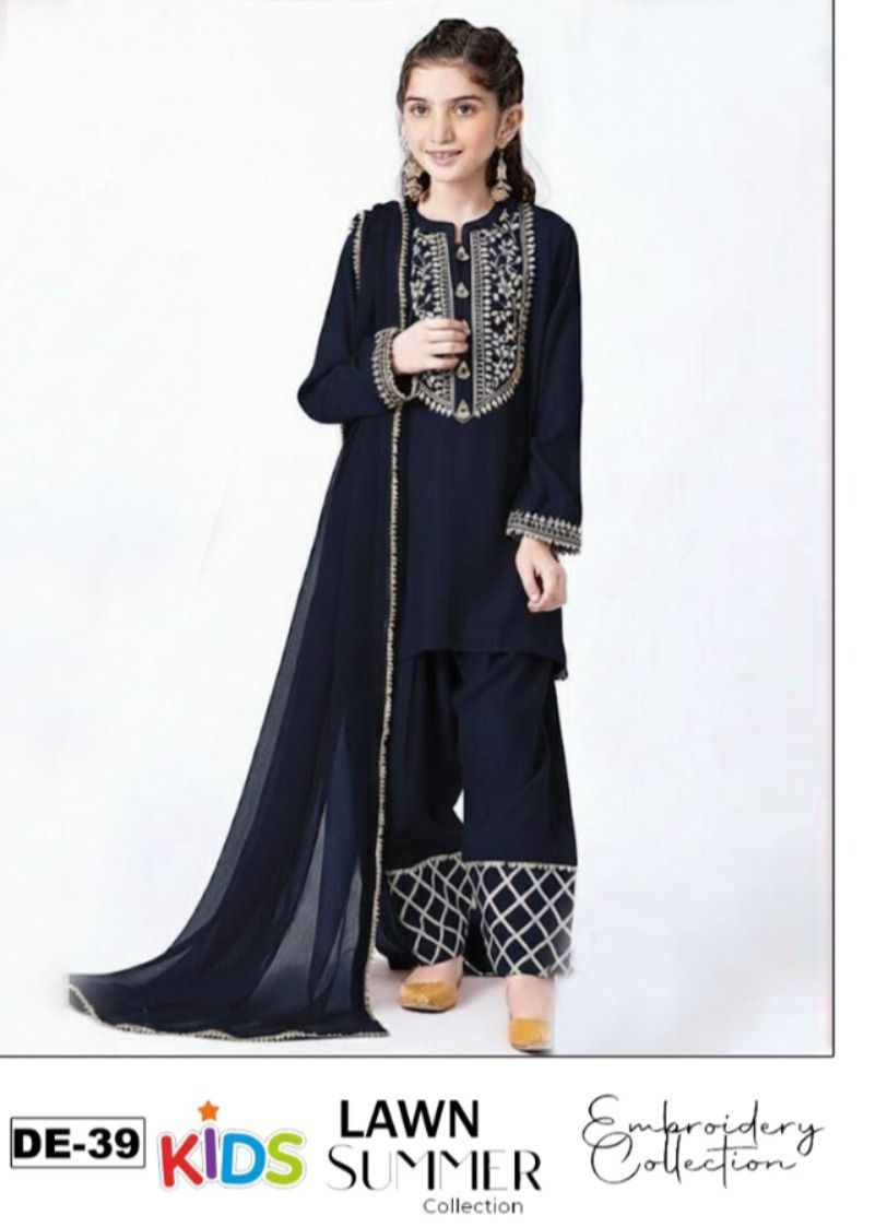 Lawn Eid collection 3pc Kids