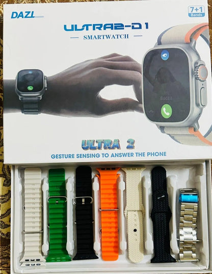 Ultra Smart Watch With 7 Straps